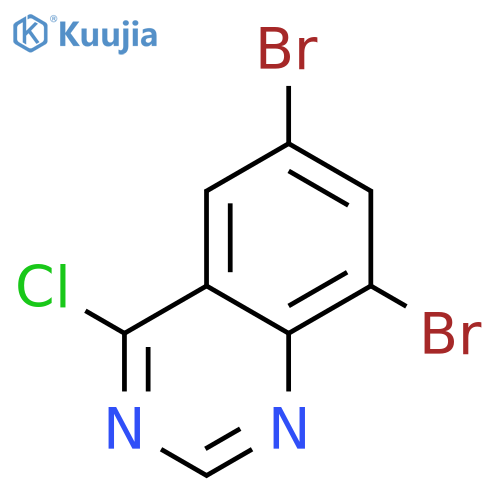 6,8-DIBROMO-4-CHLORO-QUINAZOLINE structure