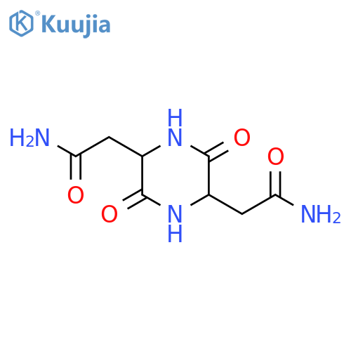 2,5-Piperazinediacetamide, 3,6-dioxo- structure