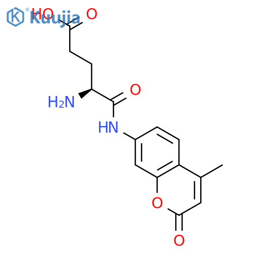 L-Glutamic Acid α-(7-Amido-4-methylcoumarin) structure