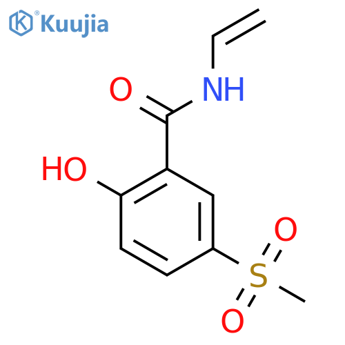 Benzamide, N-ethenyl-2-hydroxy-5-(methylsulfonyl)- structure
