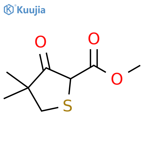 methyl 4,4-dimethyl-3-oxothiolane-2-carboxylate structure