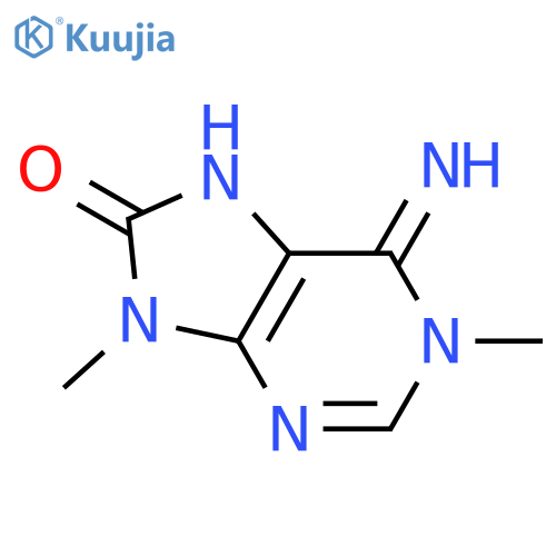 8H-Purin-8-one,1,6,7,9-tetrahydro-6-imino-1,9-dimethyl- structure