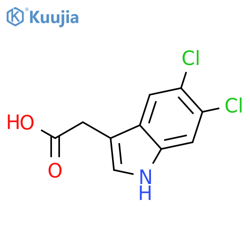 5,6-dichloro-1H-Indole-3-acetic acid structure