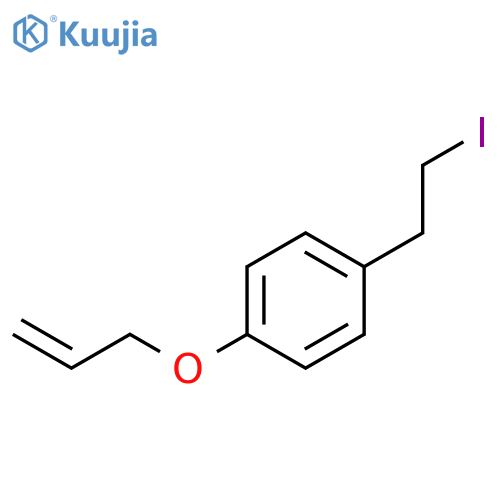 Benzene, 1-(2-iodoethyl)-4-(2-propenyloxy)- structure