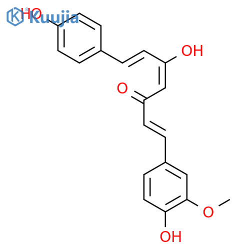 5-Hydroxy-1-(4-hydroxy-3-methoxyphenyl)-7-(4-hydroxyphenyl)-1,4,6-heptatrien-3-one structure