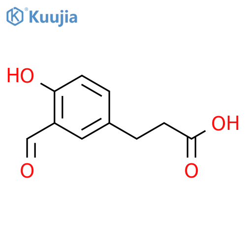 3-(3-Formyl-4-hydroxyphenyl)propanoic acid structure