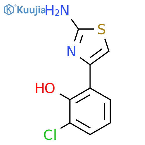 2-(2-amino-1,3-thiazol-4-yl)-6-chlorophenol structure