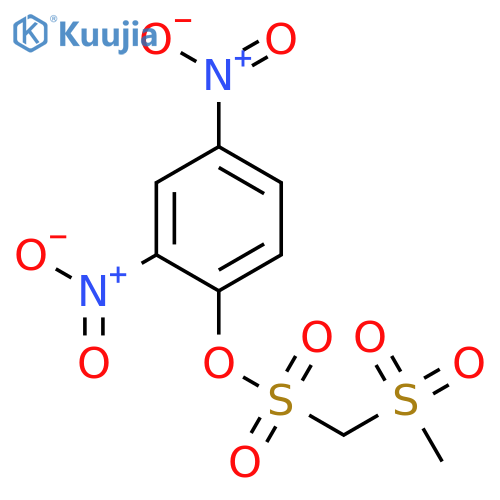Methanesulfonic acid, (methylsulfonyl)-, 2,4-dinitrophenyl ester structure