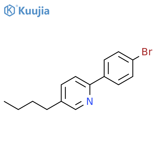 2-(4-bromophenyl)-5-butylpyridine structure