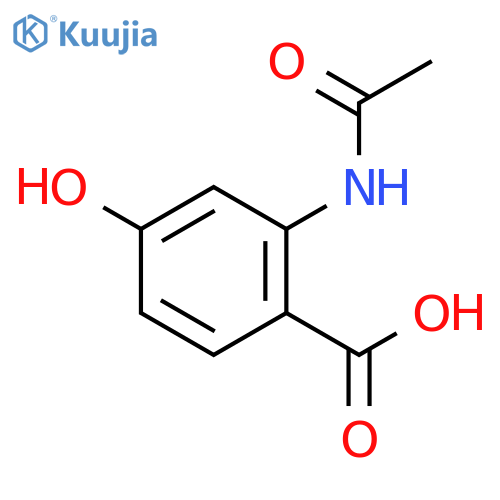 2-acetamido-4-hydroxybenzoic acid structure