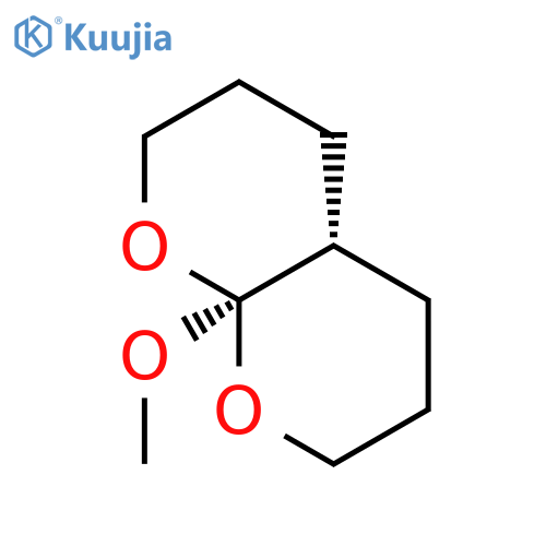 2H,5H-Pyrano[2,3-b]pyran, hexahydro-8a-methoxy-, trans- structure