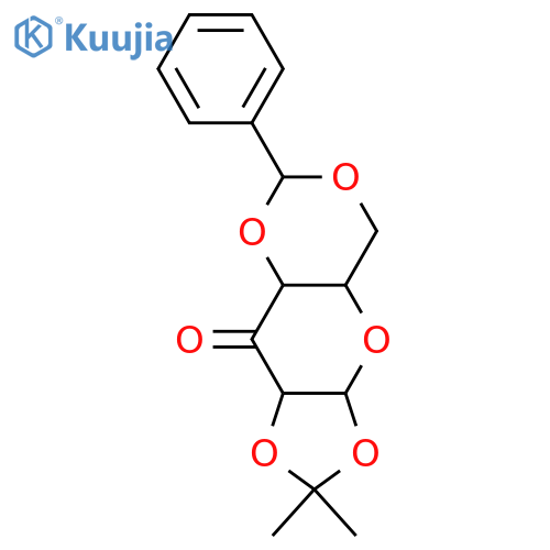 ribo-Hexos-3-ulose; α-D-Pyranose-form, 1,2-O-Isopropylidene, 4,6-O-benzylidene structure