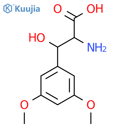 2-Amino-3-(3,5-dimethoxyphenyl)-3-hydroxypropanoic acid structure