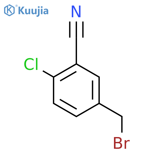 5-(bromomethyl)-2-chlorobenzonitrile structure