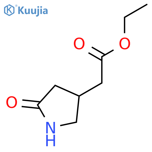 ethyl 2-(5-oxopyrrolidin-3-yl)acetate structure
