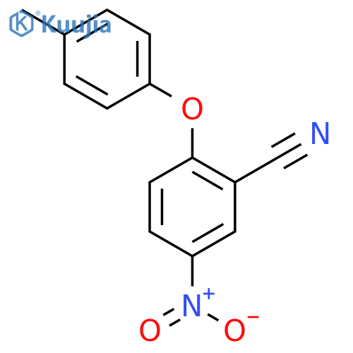 2-(4-methylphenoxy)-5-nitrobenzonitrile structure