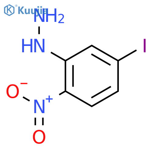 Hydrazine, (5-iodo-2-nitrophenyl)- structure